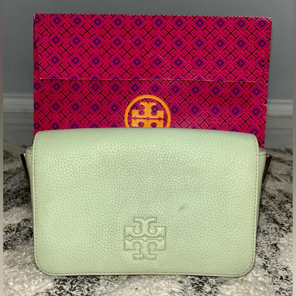 Tory Burch green Crossbody